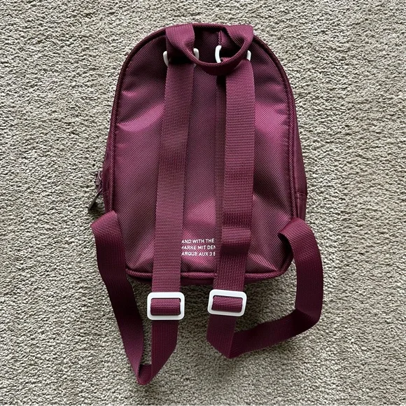 Adidas Burgundy Santiago Mini Backpack - Picture 3 of 5